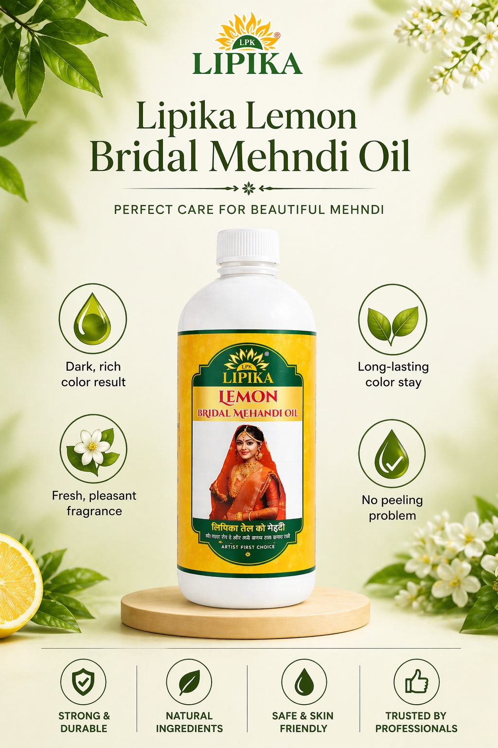 Lipika Lemon Bridal Mehandi Oil 500ML