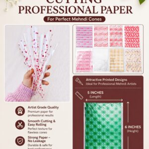 Lipika Pre-Cut Transparent Mehandi Paper (50*100 Sheets)